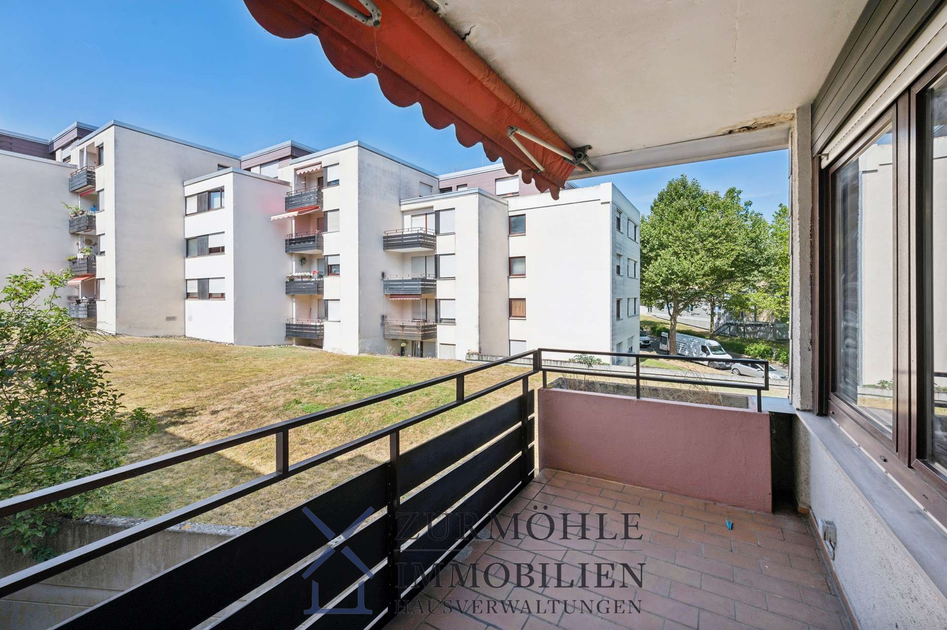 Aussicht vom Balkon