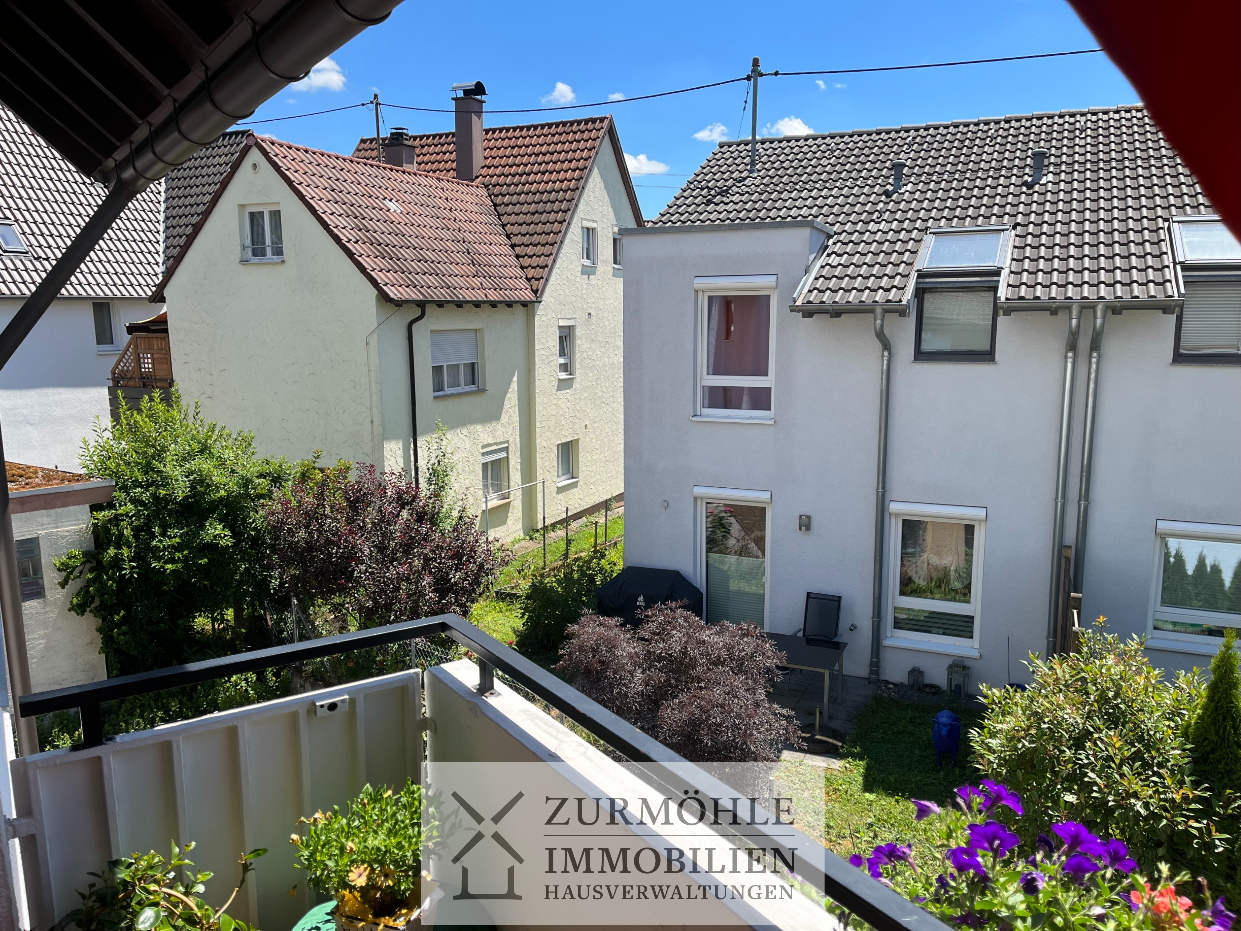 Blick vom Balkon